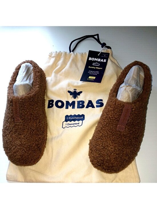 Bombas Shoes - Bombas Sunday Slipper NEW Faux-Fur Sherpa Slip-On Mule Camel Women's 8 Dust Bag